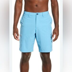 Tommy Bahama Cayman Isles Hybrid Blue Swim Shorts- Sz 30